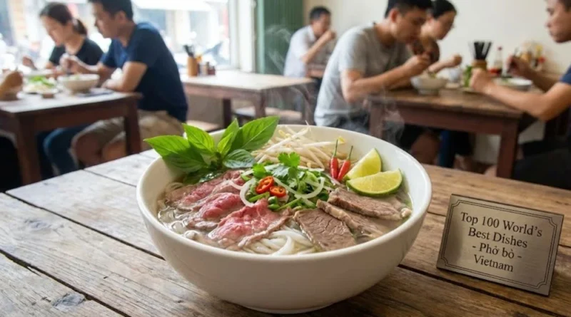 越南河粉牛肉汤粉特写
